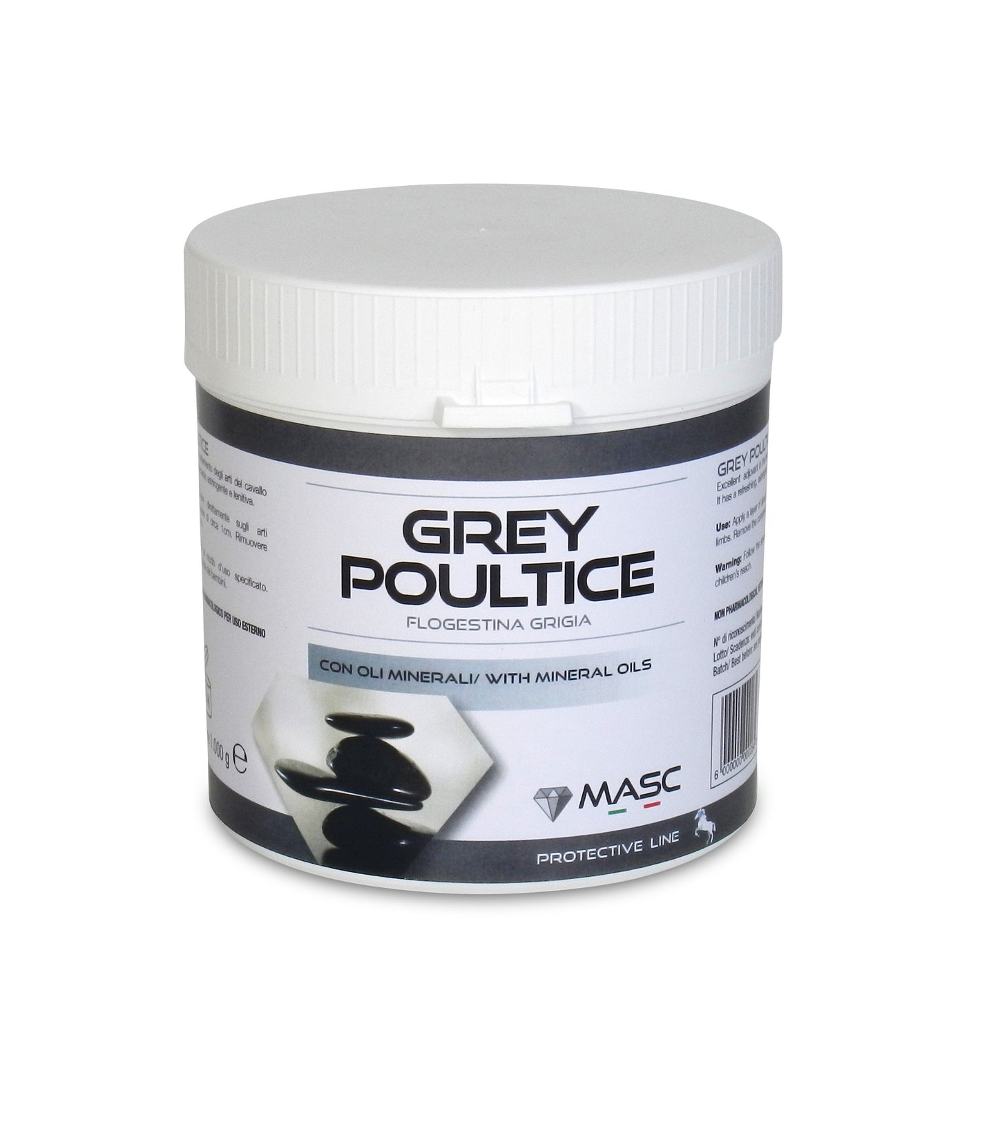 Grey Poultice | Mineralenpasta voor Behoud van Gezondheid van Paardenledematen